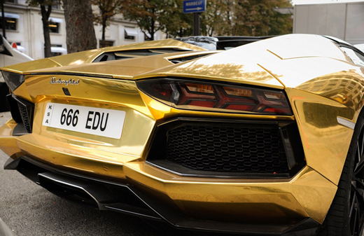 Gold car